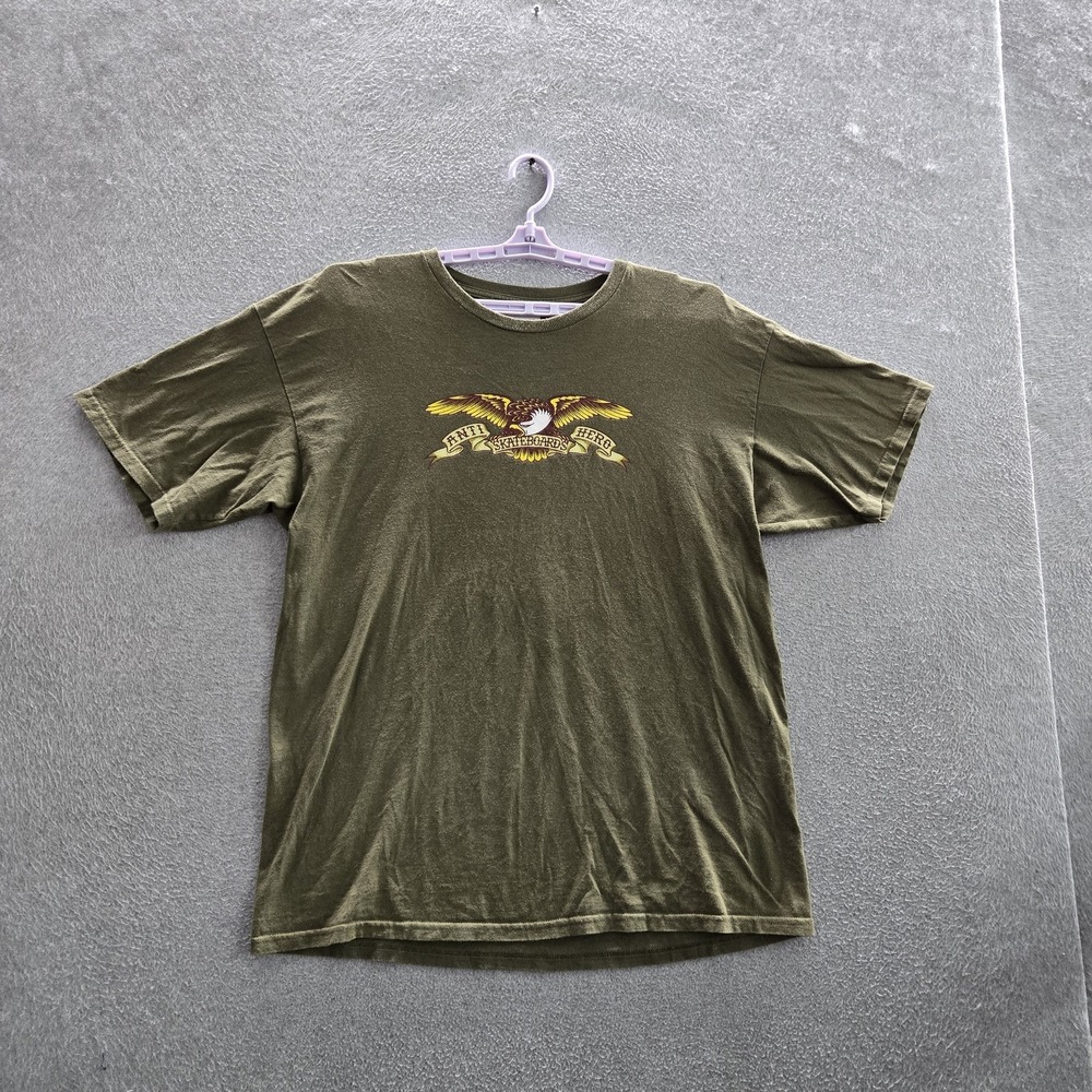 Anti Hero Skateboards Men Shirt XL Green Graphic Eagle Skate Print